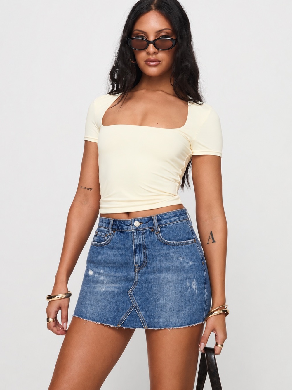 NEW BDG Urban Outfitters Denim Mini Jean Skirt XS 899